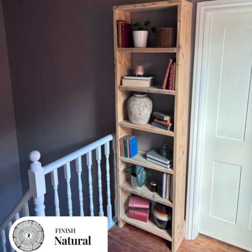 MARY - Rustic Reclaimed Wood Bookcase-Vintage Bookshelf-Rustic Shelving