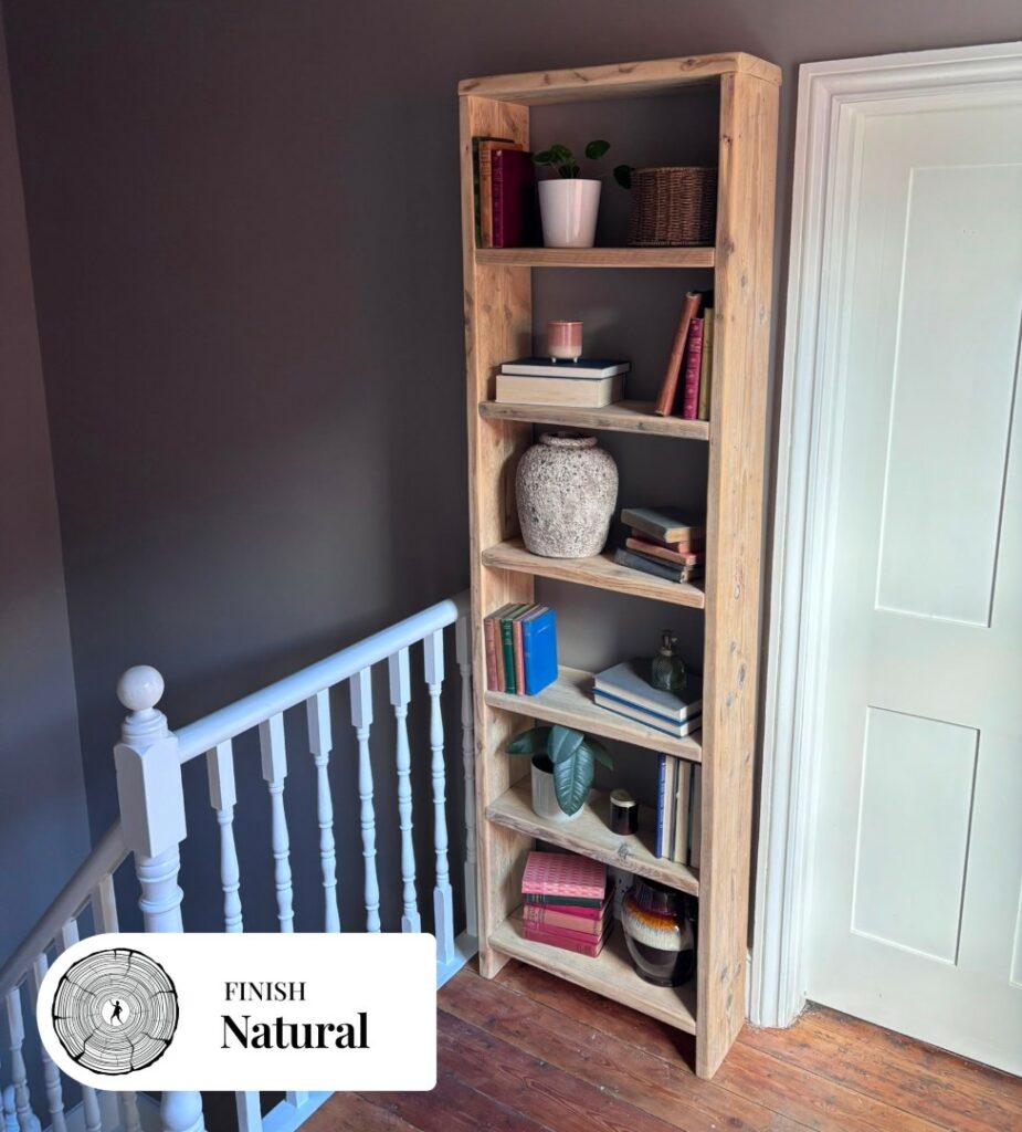 Home » Shop » MARY – Rustic Reclaimed Wood Bookcase-Vintage Bookshelf ...