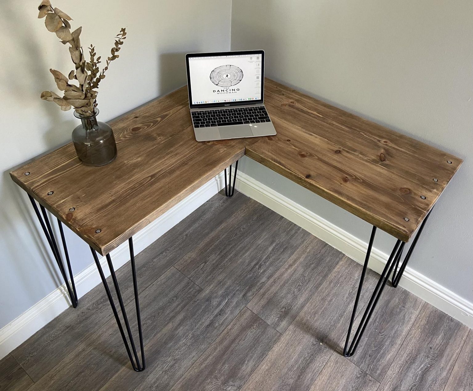 Home / Desks / COPSEWOOD Rustic Corner Desk Made From Solid Wood