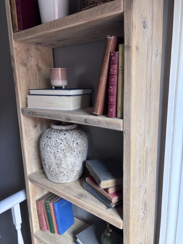 MARY - Rustic Reclaimed Wood Bookcase-Vintage Bookshelf-Rustic Shelving