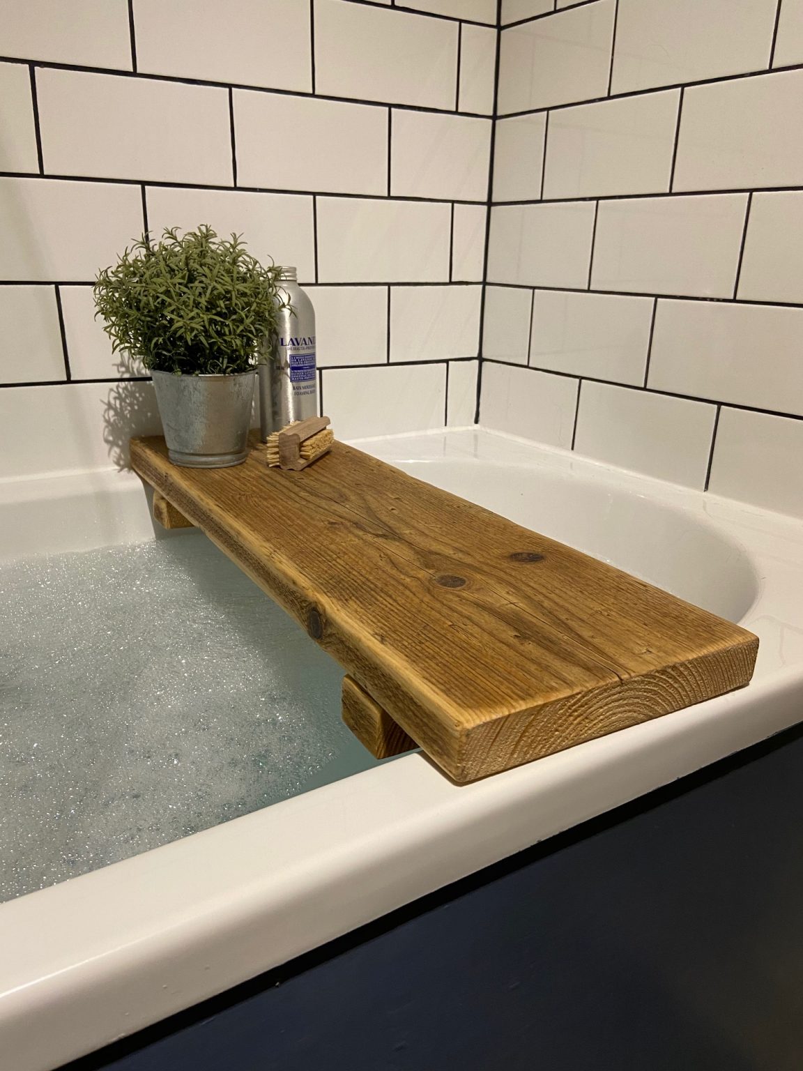 Home / Accessories / JAMES Rustic Reclaimed Scaffold Wood Bath Caddy