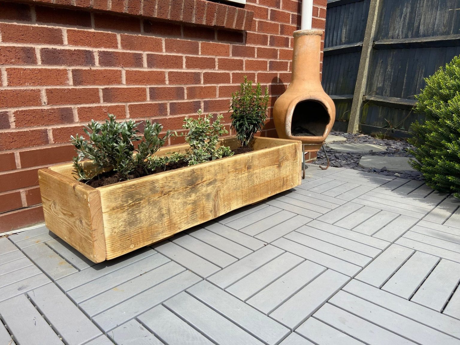 Home / Garden / ITCHEN Modern Rustic Reclaimed Wooden Garden Planter