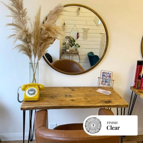 HAMPSHIRE- Rustic Desk- Made From Reclaimed Wood-With Steel Industrial Legs. For Home or Office