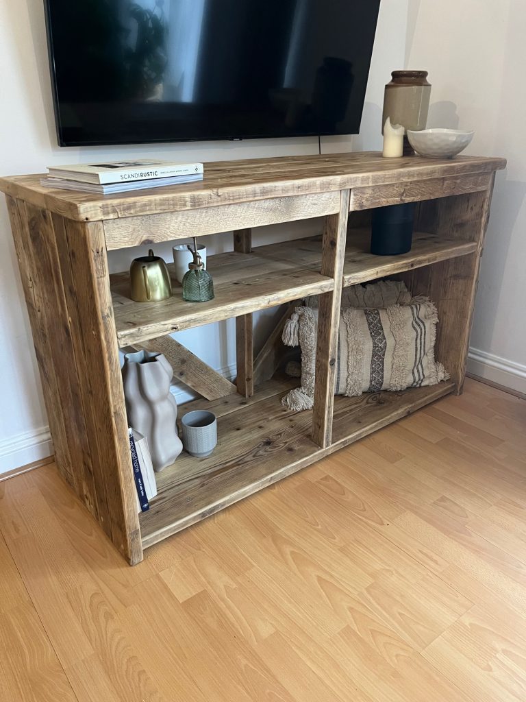 Home » Shop » MILTON – Rustic Reclaimed Wood Console Table- Rustic TV ...