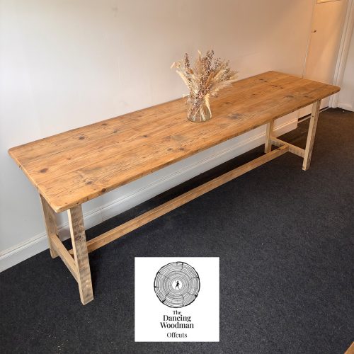 PAVILION CUSTOM-Rustic Reclaimed Dining Table 230x66cm Natural