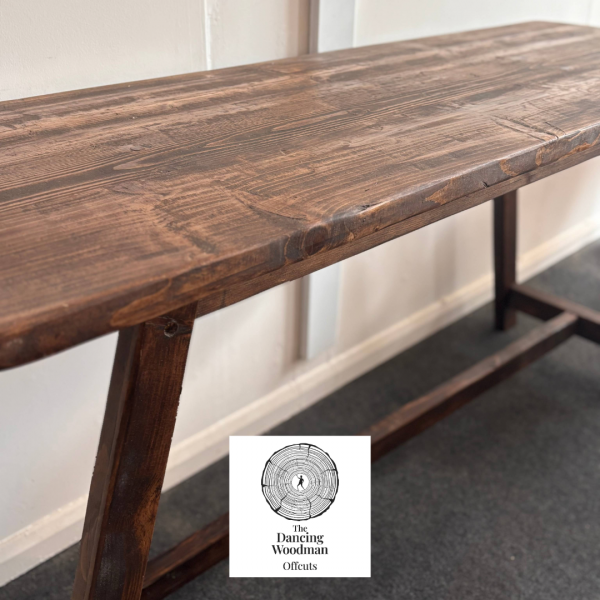 JASMINE-Rustic Desk 140x49.5cm Dark Oak
