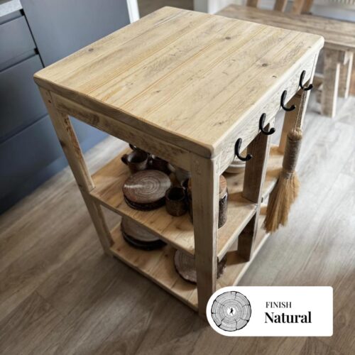 COPSEWOOD- Rustic Butchers Block-Worktop Made From Reclaimed Wood- Farmhouse Style Kitchen Island Block