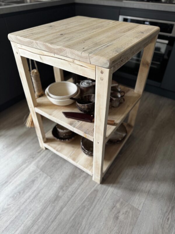 COPSEWOOD- Rustic Butchers Block-Worktop Made From Reclaimed Wood- Farmhouse Style Kitchen Island Block