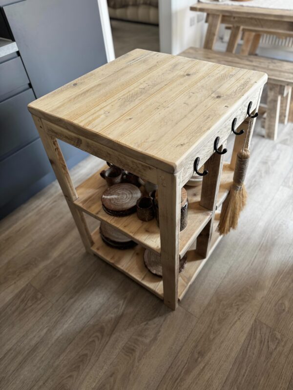 COPSEWOOD- Rustic Butchers Block-Worktop Made From Reclaimed Wood- Farmhouse Style Kitchen Island Block