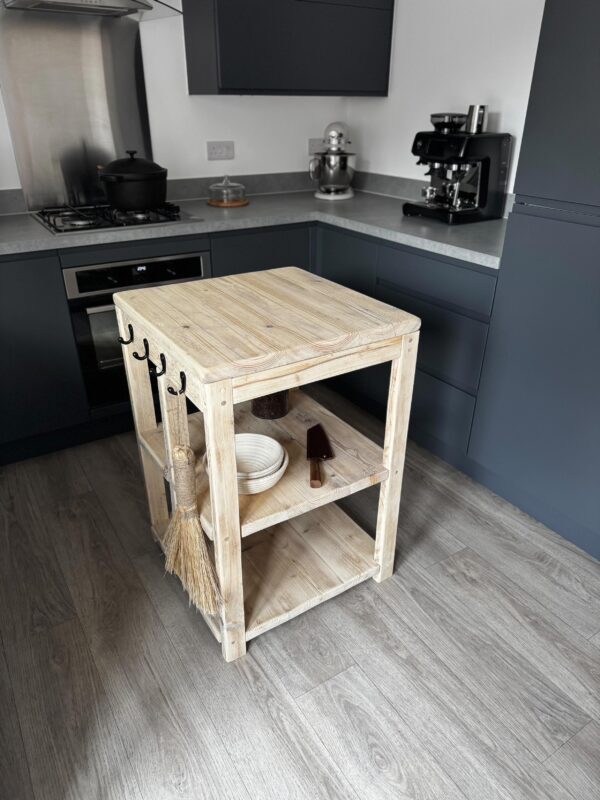 COPSEWOOD- Rustic Butchers Block-Worktop Made From Reclaimed Wood- Farmhouse Style Kitchen Island Block