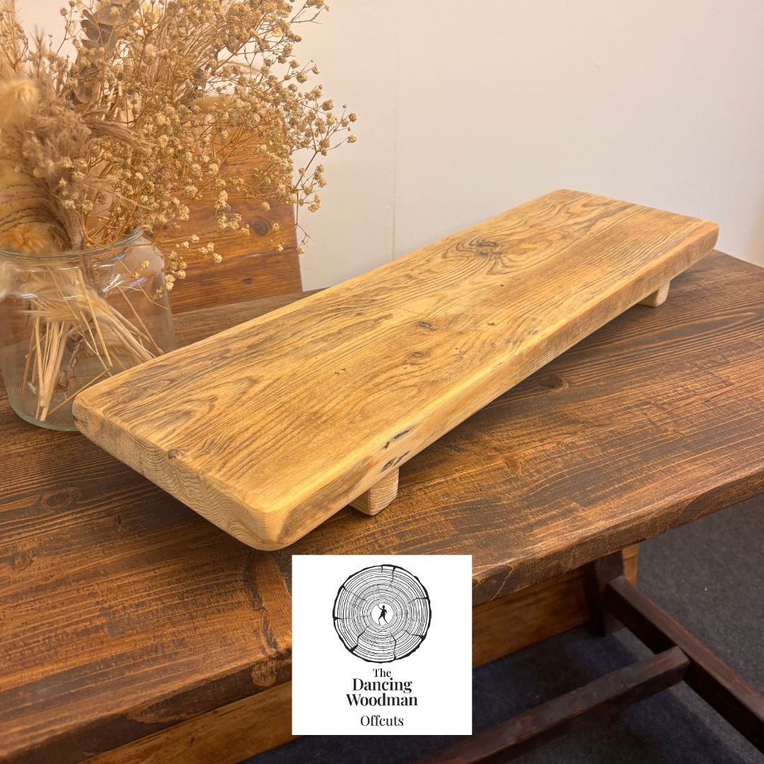 JAMES-Rustic Bath Caddy 72cm Clear Finish