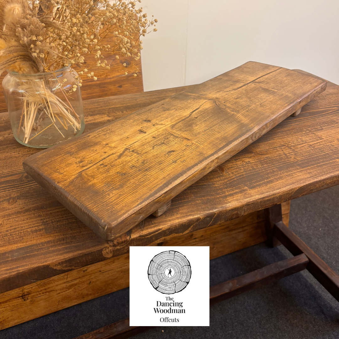 JAMES-Rustic Bath Caddy 70cm Antique Oak Finish