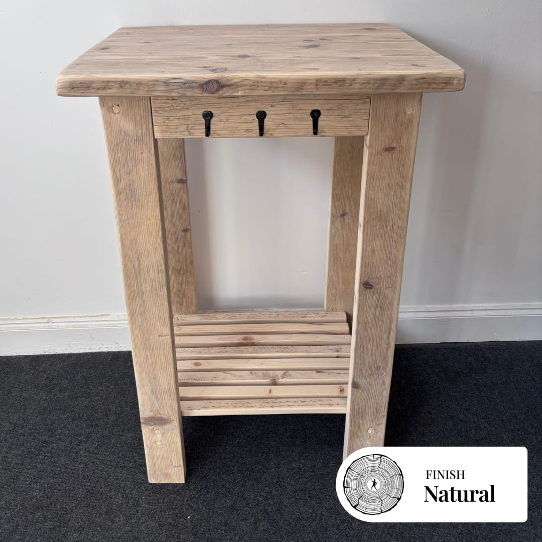 ROSE- Rustic Butchers Block-Worktop Made From Reclaimed Wood- Farmhouse Style Kitchen Island Block