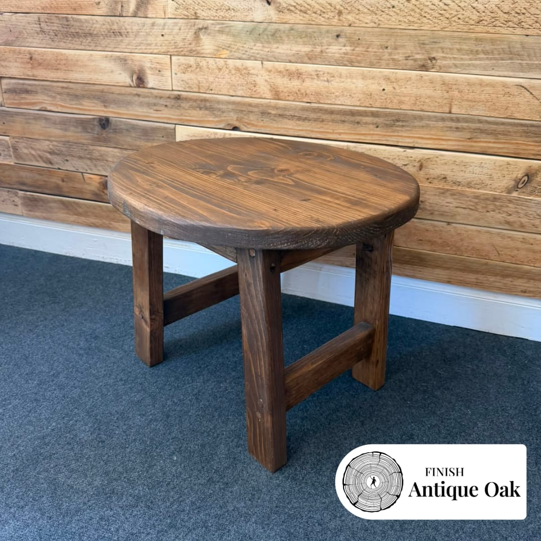 COPSEWOOD- Rustic Outdoor Coffee Table- Solid Reclaimed Wood Round Table- For Indoor Or Outdoor Use-Garden Use
